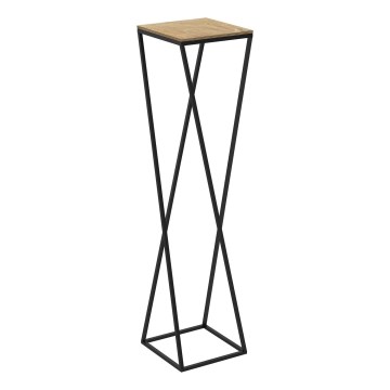 Crni stalak za cveće 100x24 cm