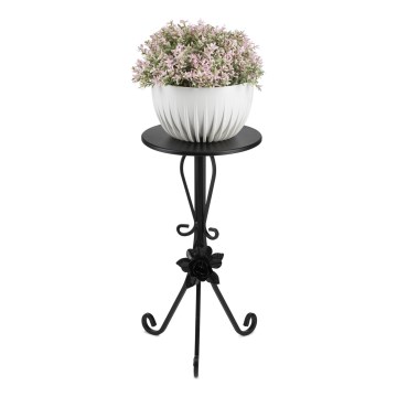 Crni stalak za cveće 55x33 cm