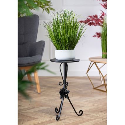 Crni stalak za cveće 55x33 cm