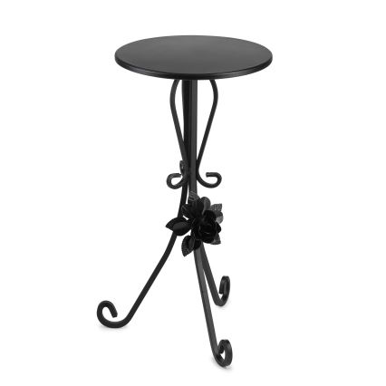 Crni stalak za cveće 55x33 cm