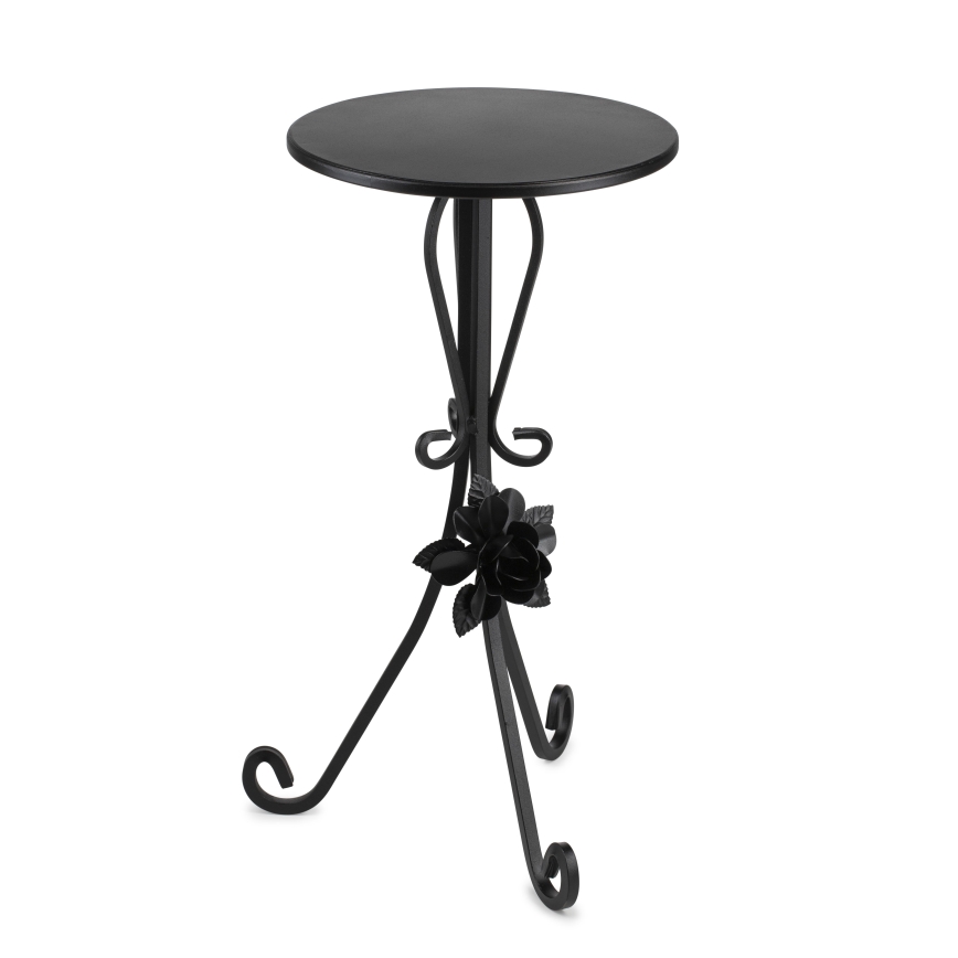 Crni stalak za cveće 55x33 cm