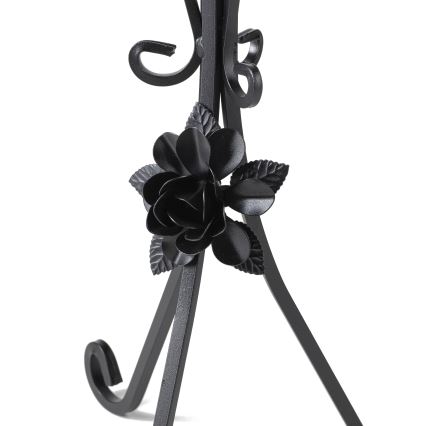 Crni stalak za cveće 55x33 cm