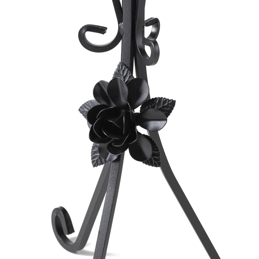Crni stalak za cveće 55x33 cm