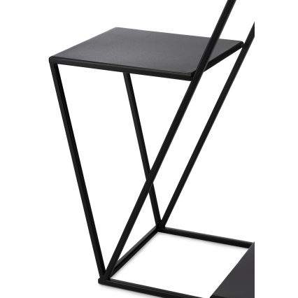 Crni stalak za cveće 95x78 cm
