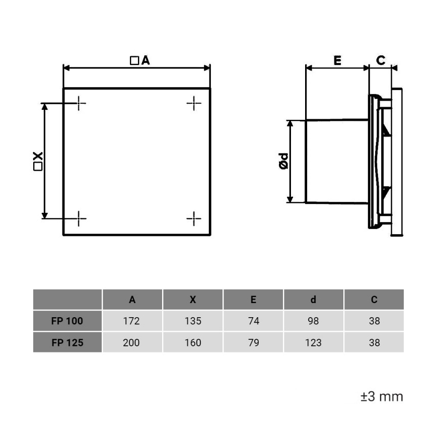 Dalap 1348 - Aksijalni ventilator sa tajmerom i senzorom vlage 100 FPZW 16W/230V
