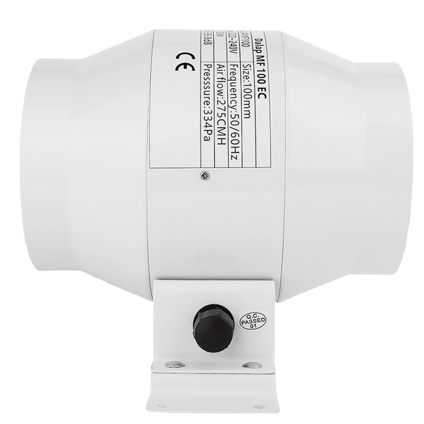 Dalap 24MF100 - Kanalski ventilator sa energetski efikasnim motorom i regulatorom brzine MF 100 EC 18W/230V