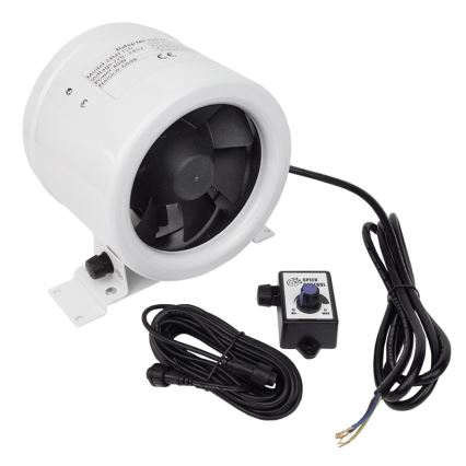 Dalap 24MF125 - Kanalski ventilator sa štedljivim motorom i prigušivačem brzine MF 125 EC 20W/230V