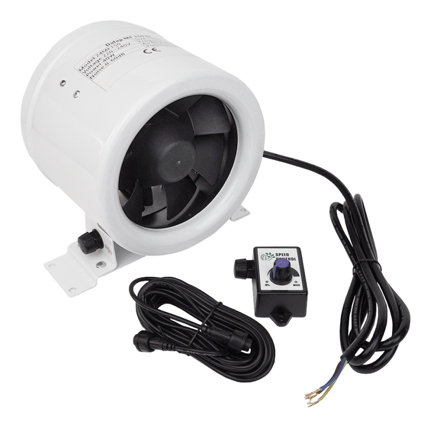 Dalap 24MF150 - Kanalni ventilator sa štedljivim motorom i prigušiva MF 150 EC 40W/230V