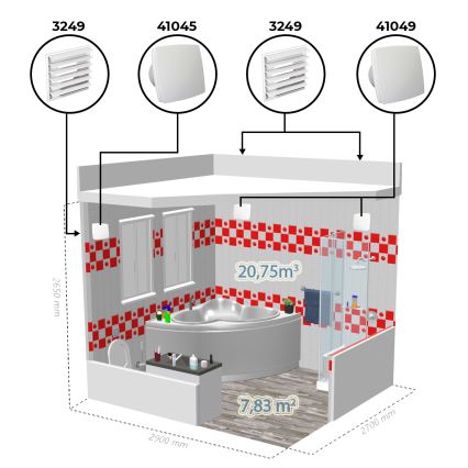 Dalap 41045 - Aksijalni ventilator 150 BF 30W/230V