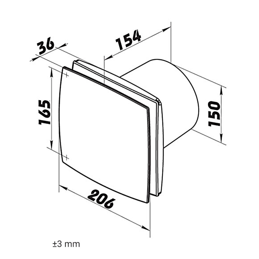 Dalap 41045 - Aksijalni ventilator 150 BF 30W/230V