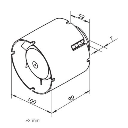 Dalap 41401 - Aksijalni kanalski ventilator 100 SD 16W/230V