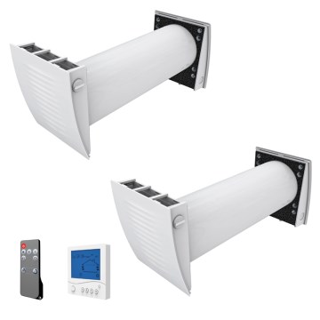 Dalap 55561 - SET 2x Sobni rekuperator ZEPHIR SIMPLE DOUBLE 7,61W/230V