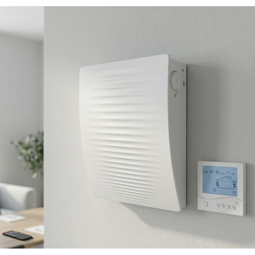 Dalap 55561 - SET 2x Sobni rekuperator ZEPHIR SIMPLE DOUBLE 7,61W/230V