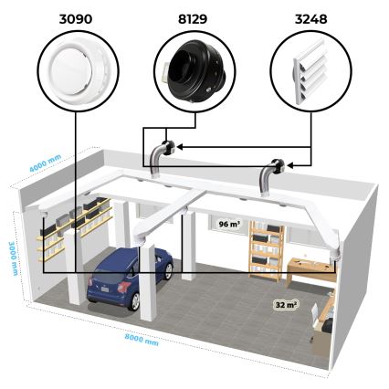 Dalap 8129 - Radijalni kanalni ventilator TURBINE M 125 62W/230V