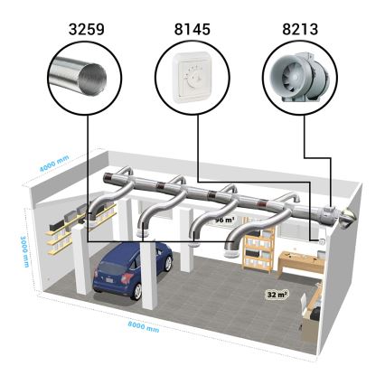 Dalap 8213 - Aksijalni ventilator AP PROFI 160 50W/230V