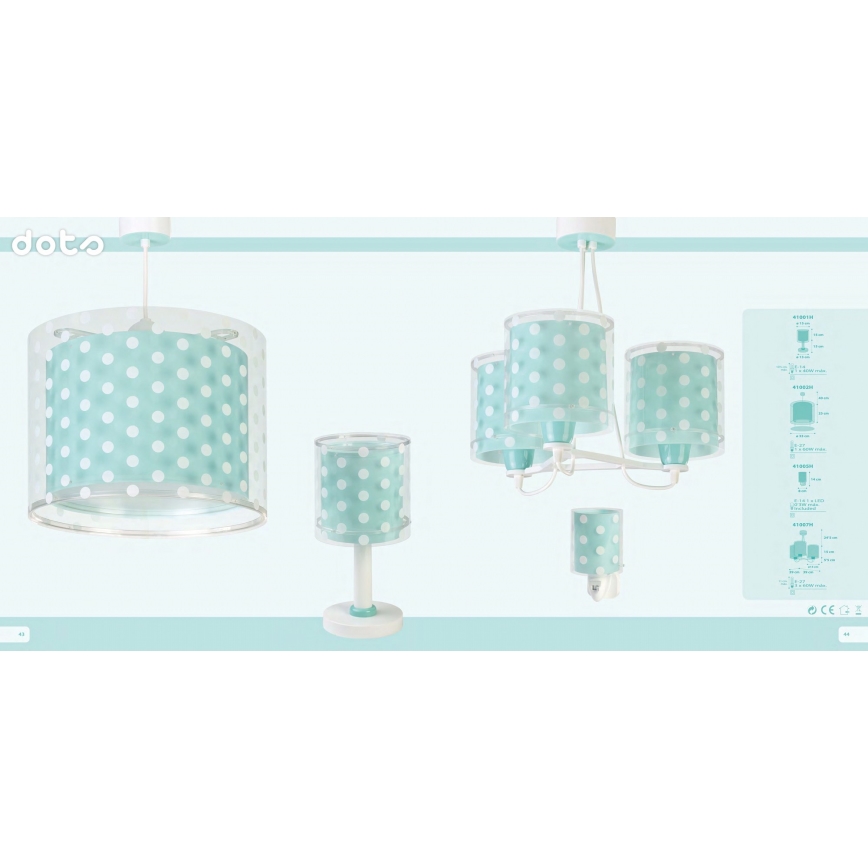 Dalber 41007H - Dečiji luster DOTS 3xE27/60W/230V