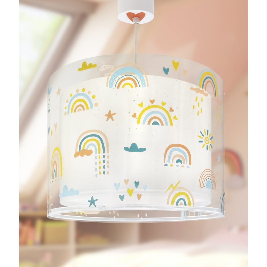 Dalber 41192 - Dečiji luster RAINBOW 1xE27/15W/230V šaren