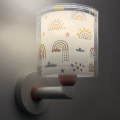 Dalber 41199 - Dečija zidna lampa RAINBOW 1xE27/15W/230V šarena