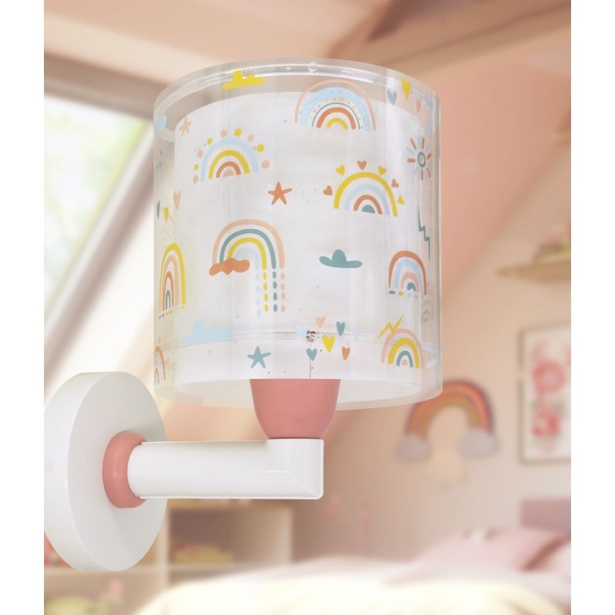 Dalber 41199 - Dečija zidna lampa RAINBOW 1xE27/15W/230V šarena