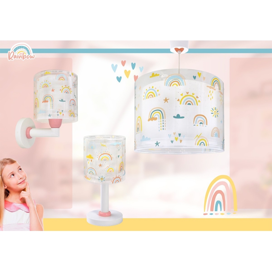 Dalber 41199 - Dečija zidna lampa RAINBOW 1xE27/15W/230V šarena