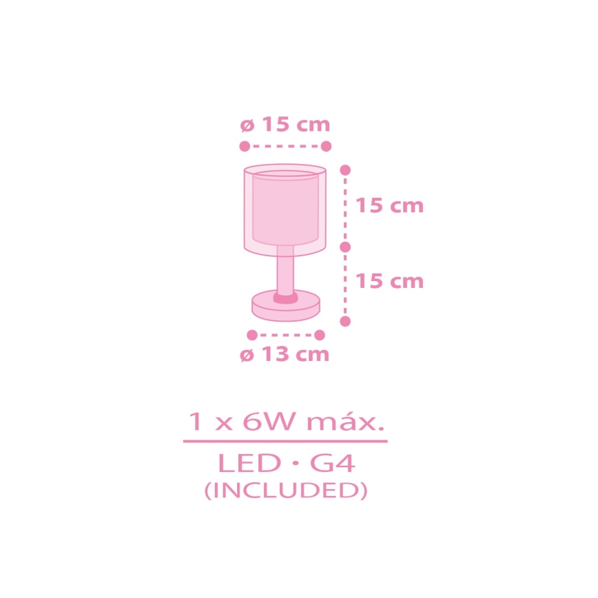 Dalber 41251 - LED dečija lampica HELLO KITTY&FRIENDS 1xG4/4W/230V ružičasta