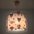 Dalber 41252 - Dečiji luster HELLO KITTY&FRIENDS 1xE27/15W/230V ružičasti