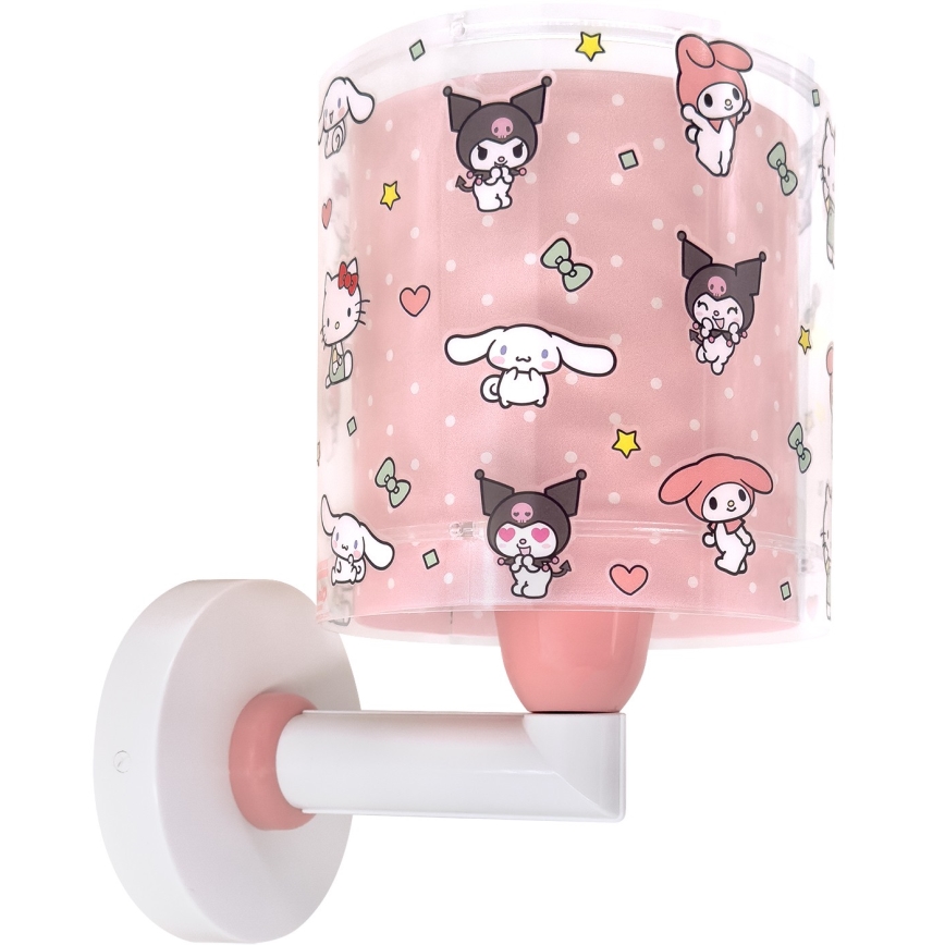 Dalber 41259 - Dečija zidna lampa HELLO KITTY&FRIENDS 1xE27/15W/230V ružičasta