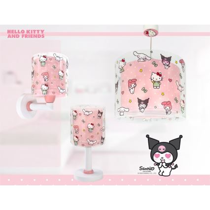 Dalber 41259 - Dečija zidna lampa HELLO KITTY&FRIENDS 1xE27/15W/230V ružičasta