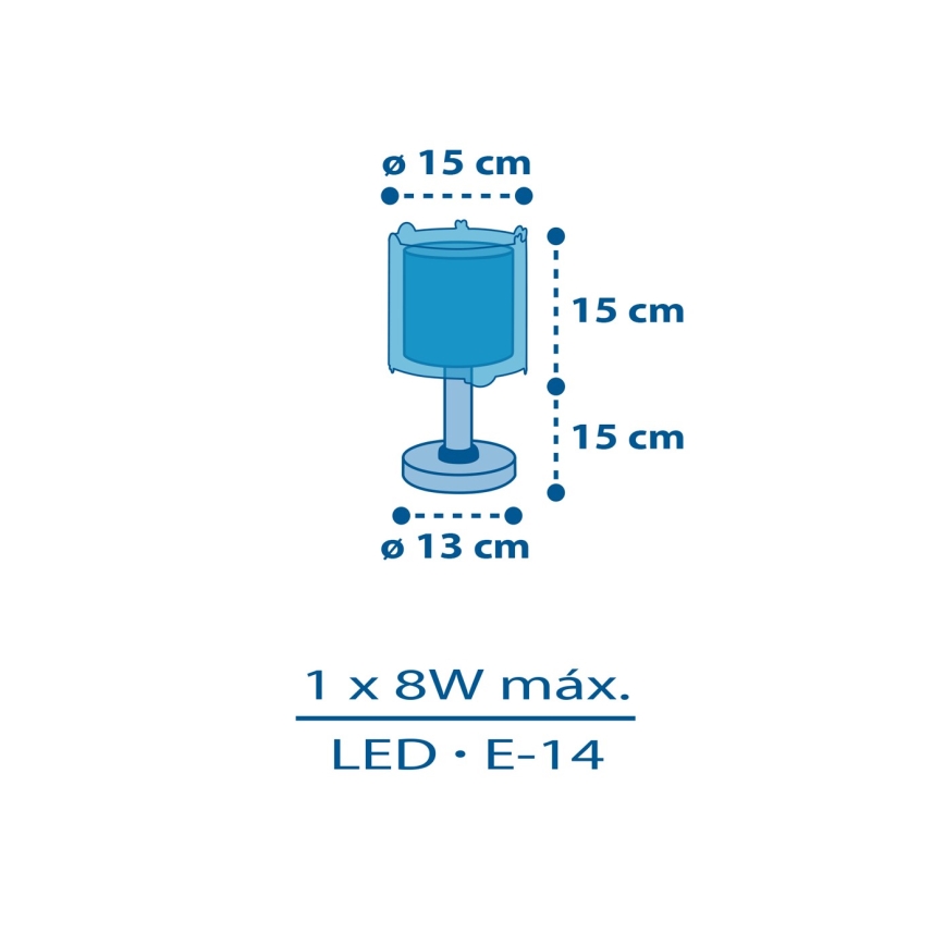 Dalber 41341N - LED dečija lampica PLANETS 1xG4/4W/230V plava