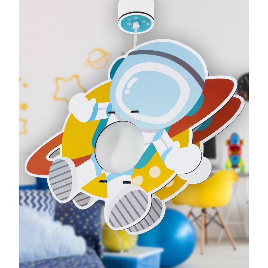 Dalber 41347 - Dečiji luster ASTRONAUT 1xE27/15W/230V