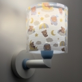 Dalber 41579T - Dečija zidna lampa BABY TEDDY 1xE27/15W/230V plava