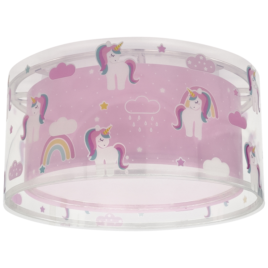 Dalber 41596 - Dečije plafonsko svetlo UNICORNS 2xE27/60W/230V