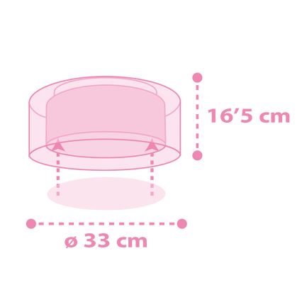 Dalber 41596 - Dečije plafonsko svetlo UNICORNS 2xE27/60W/230V