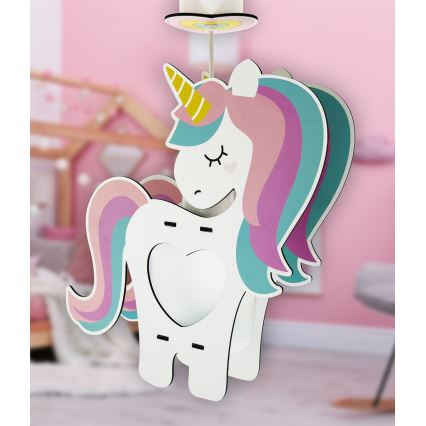 Dalber 41597 - Dečiji luster UNICORN 1xE27/15W/230V