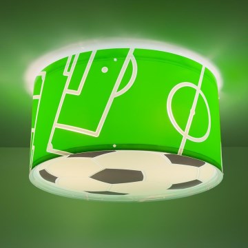 Dalber 41736 - Dečije plafonsko svetlo FOOTBALL 2xE27/15W/230V