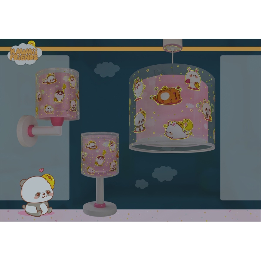 Dalber 41761S - LED Dečija lampica KAWAII FRIENDS 1xG4/4W/230V ružičasta