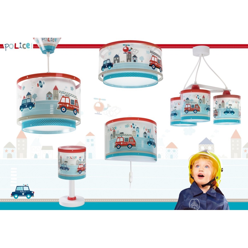 Dalber 60611N - LED dečija lampica POLICE 1xG4/4W/230V višebojna