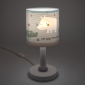 Dalber 60621N - LED dečija lampica RHINO&CROCO 1xG4/4W/230V siva