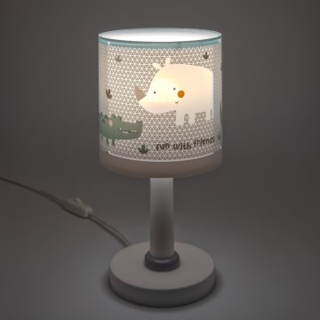 Dalber 60621N - LED dečija lampica RHINO&CROCO 1xG4/4W/230V siva