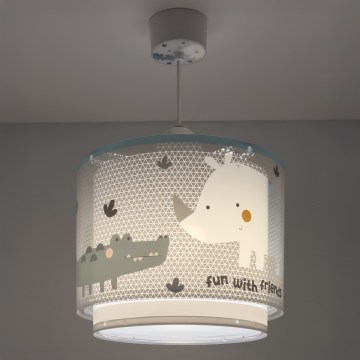 Dalber 60622 - Dečiji luster RHICO AND CROCO 1xE27/15W/230V