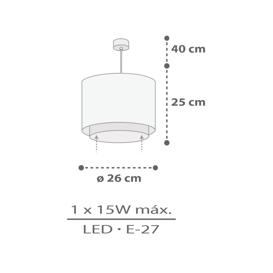 Dalber 60622 - Dečiji luster RHICO AND CROCO 1xE27/15W/230V