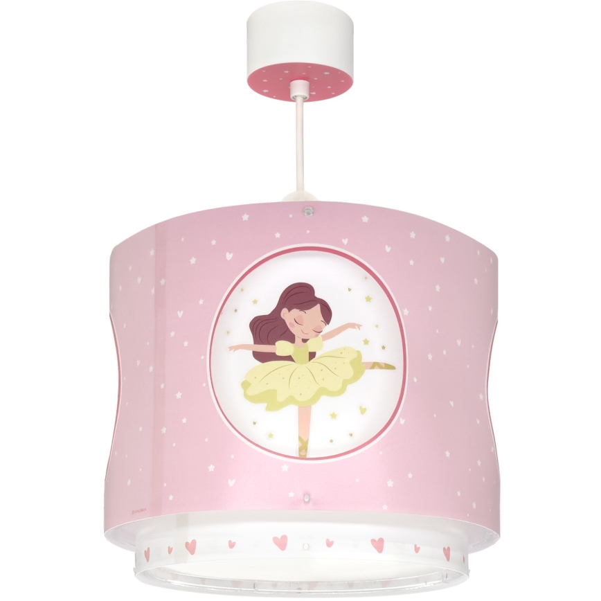 Dalber 60912 - Dečiji luster PRINCESS DANCE 1xE27/15W/230V ružičasta