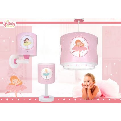Dalber 60912 - Dečiji luster PRINCESS DANCE 1xE27/15W/230V ružičasta