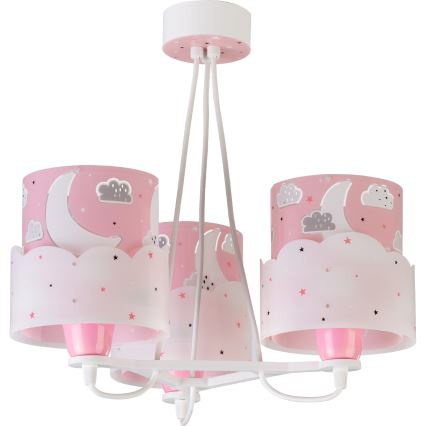 Dalber 61237S - Dečiji luster MOON 3xE27/60W/230V