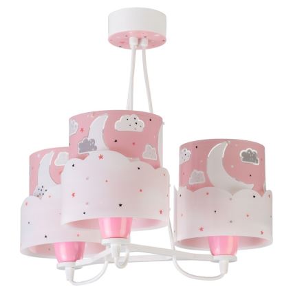 Dalber 61237S - Dečiji luster MOON 3xE27/60W/230V