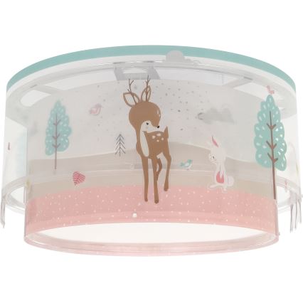 Dalber 61276 - Dečije plafonsko svetlo LOVING DEER 2xE27/15W/230V