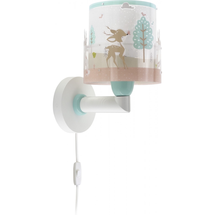 Dalber 61279 - Dečije zidno svetlo LOVING DEER 1xE27/60W/230V