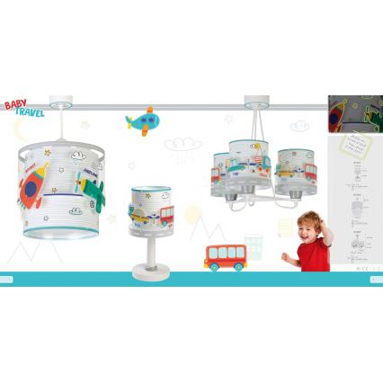 Dalber 61682 - Dečiji luster BABY TRAVEL 1xE27/60W/230V