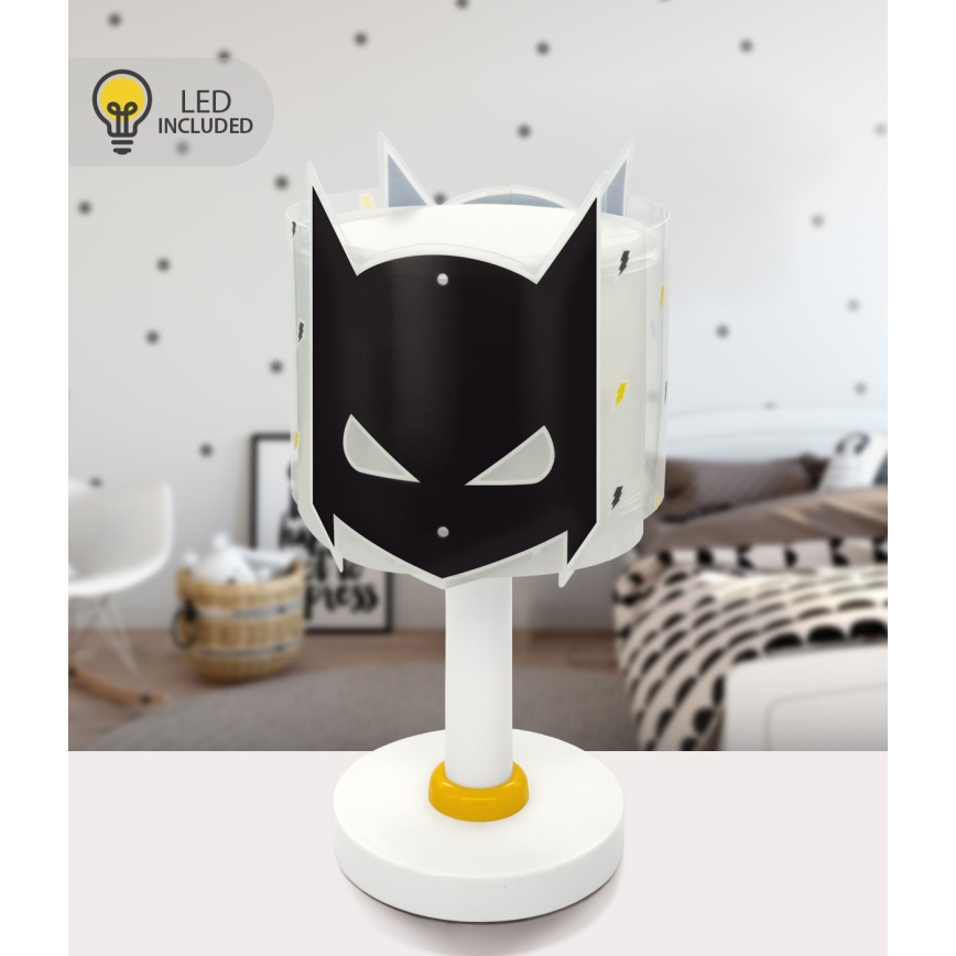 Dalber 61801N - LED dečija lampica DARK HERO 1xG4/4W/230V bela/crna