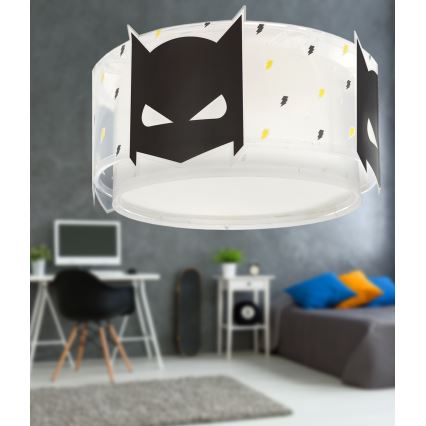 Dalber 61806 - Dečije plafonsko svetlo DARK HERO 2xE27/15W/230V
